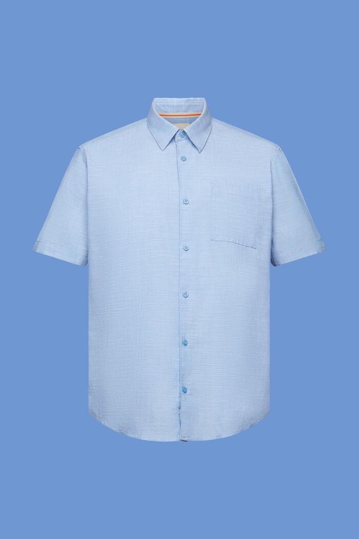 Camicia in cotone con colletto button down, LIGHT BLUE, detail image number 5