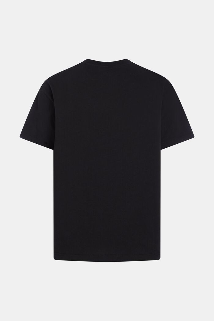 T-shirt con logo AMBIGRAM ricamato sul petto, BLACK, detail image number 5