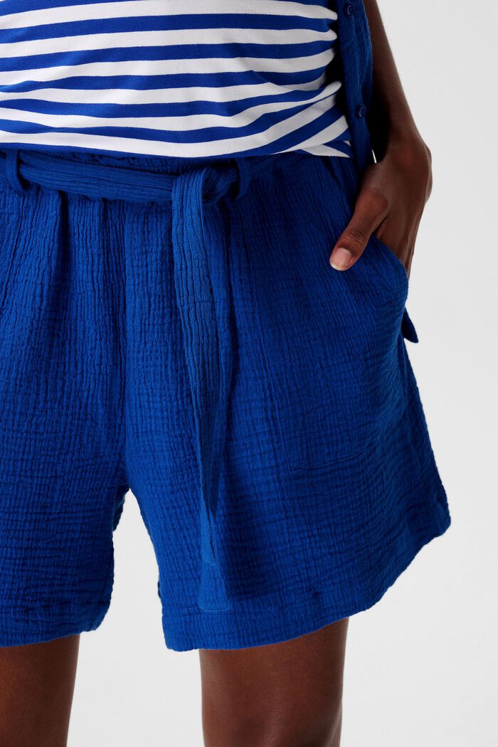 MATERNITY Pantaloncini premaman con cintura, ELECTRIC BLUE, detail image number 1