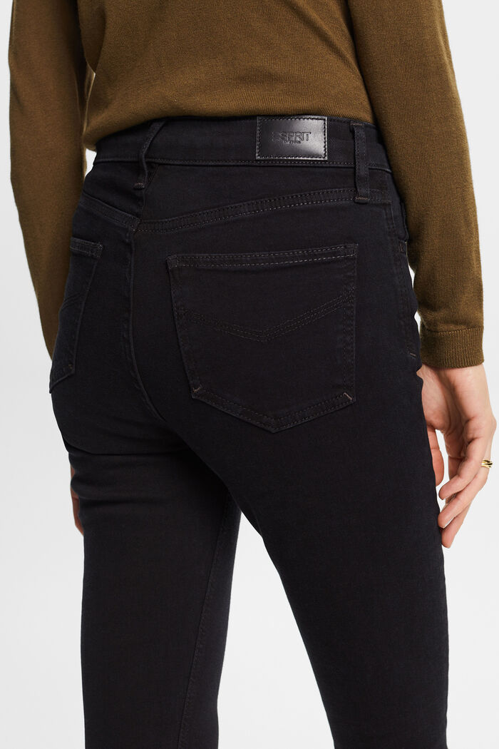 Jeans skinny a vita alta, BLACK DARK WASHED, detail image number 4