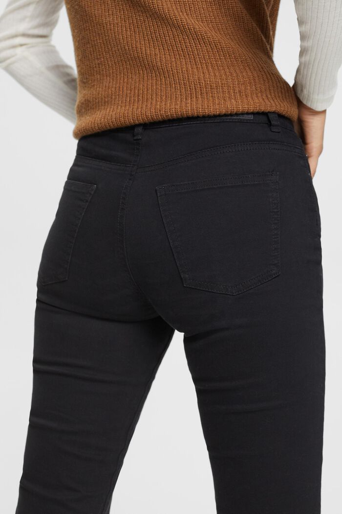Pantaloni skinny a vita media, BLACK, detail image number 4