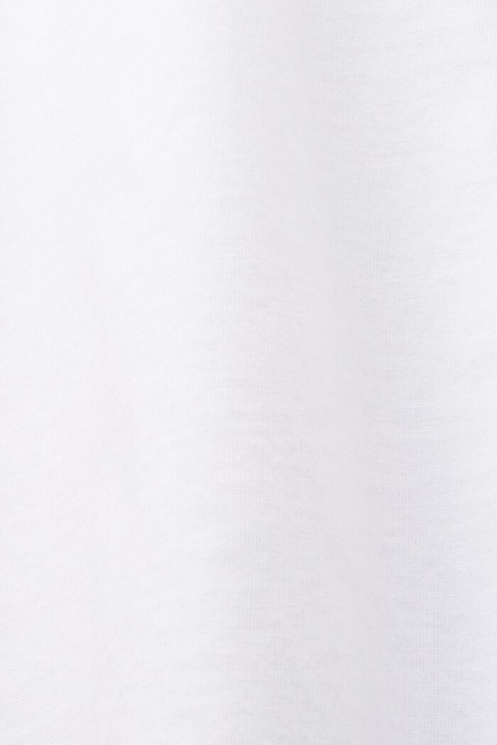 T-shirt in tessuto misto, 100% cotone, WHITE, detail image number 5