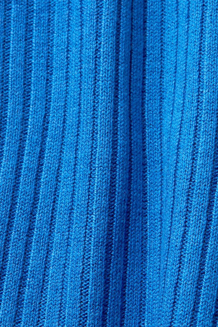 Smanicato in maglia a coste, BRIGHT BLUE, detail image number 5