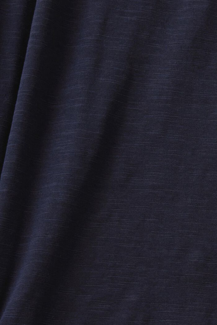 T-shirt in cotone con taschino, NAVY, detail image number 5