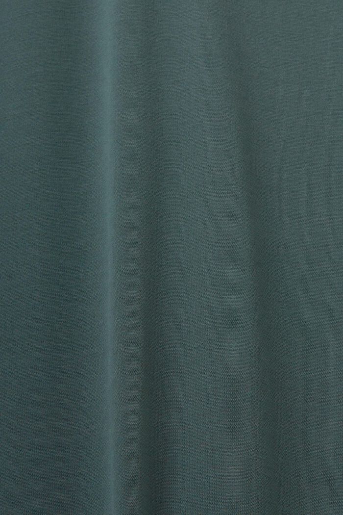 Abito stile blusa in jersey, DARK TEAL GREEN, detail image number 5