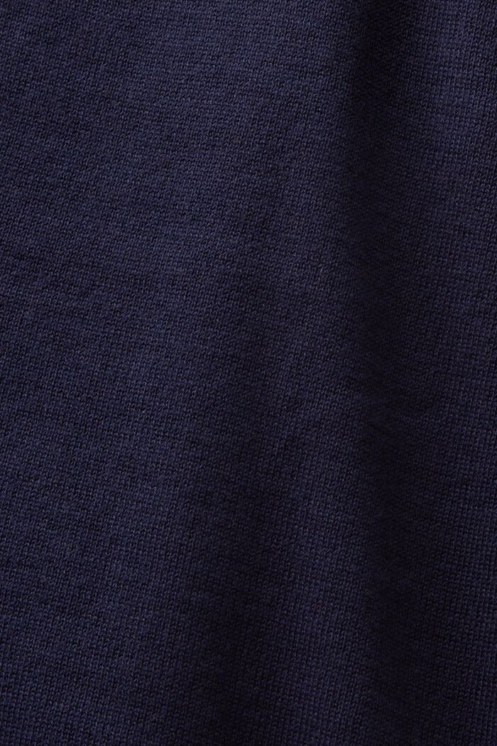 Cardigan in cotone con scollo a V, NAVY, detail image number 6