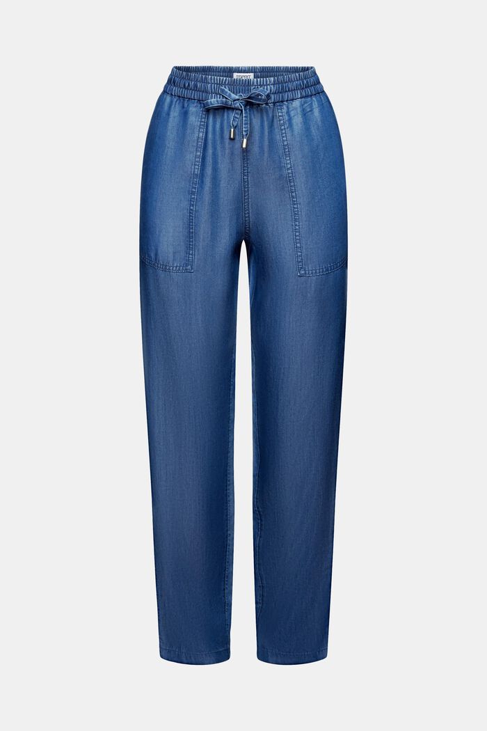 Pantaloni in denim leggero, BLUE MEDIUM WASHED, detail image number 7