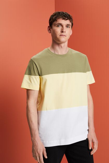 T-shirt a blocchi di colore, 100% cotone