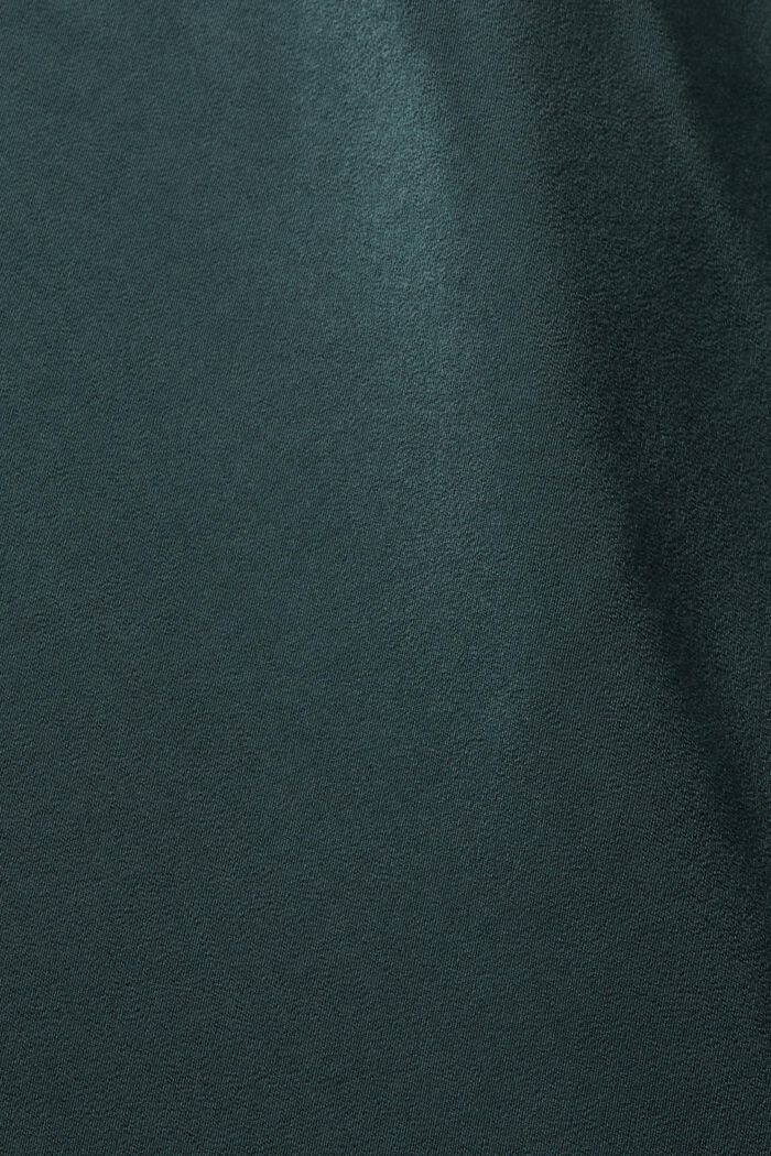 Blusa in raso, DARK TEAL GREEN, detail image number 5