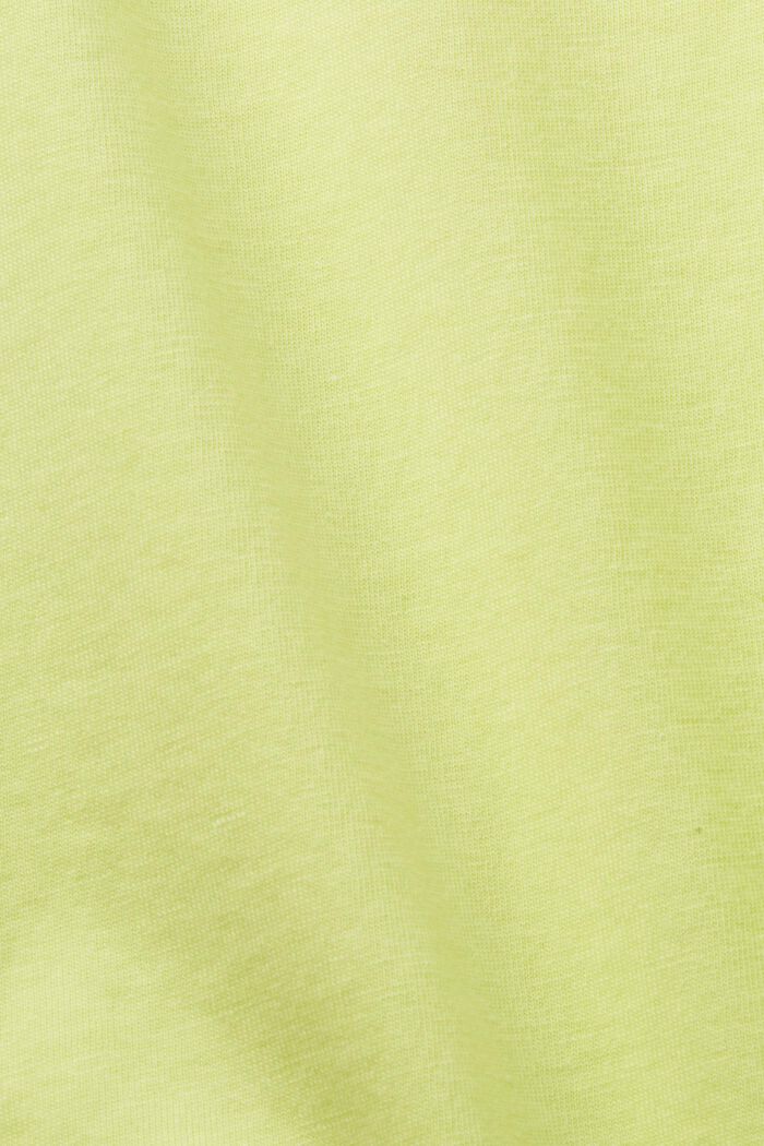 T-shirt a maniche corte a pipistrello, LIME YELLOW, detail image number 4