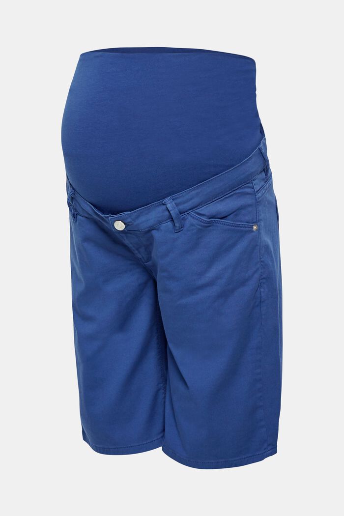 Shorts chino con fascia premaman, DARK BLUE, detail image number 0