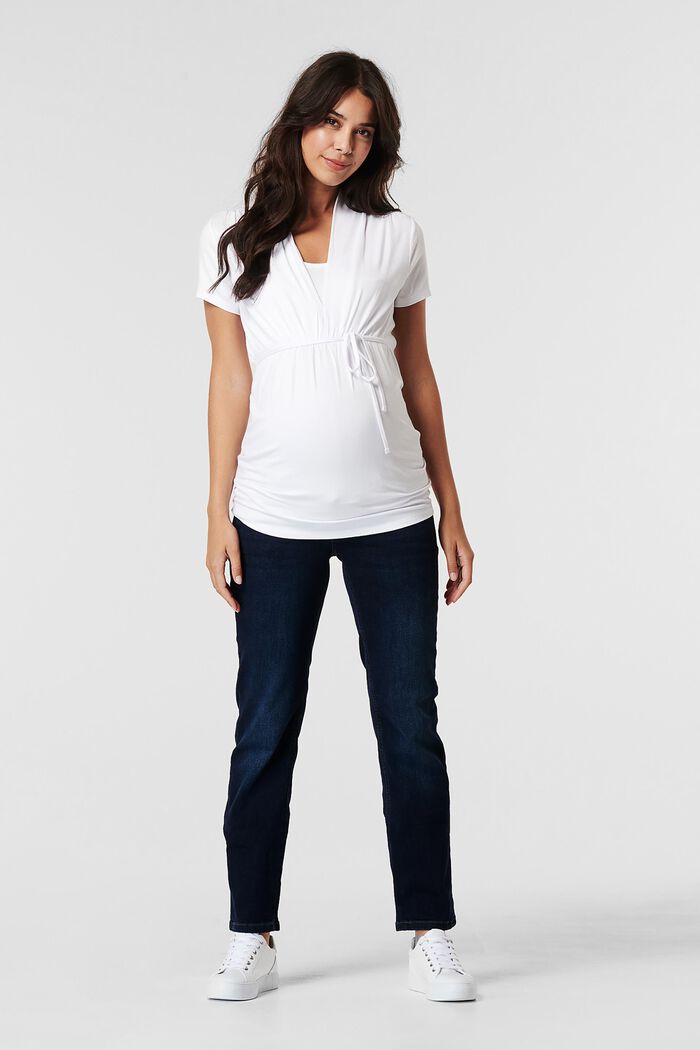 T-shirt da allattamento, LENZING™ ECOVERO™, WHITE, detail image number 0