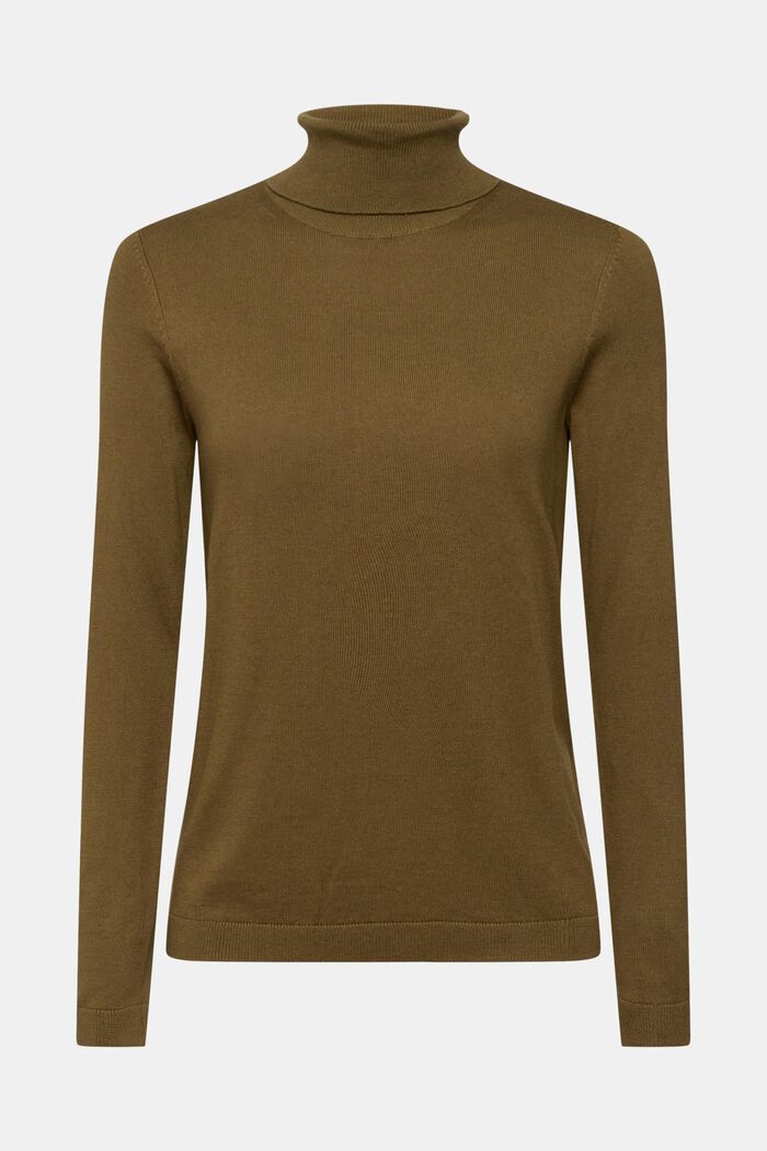 Pullover a dolcevita, KHAKI GREEN, detail image number 2