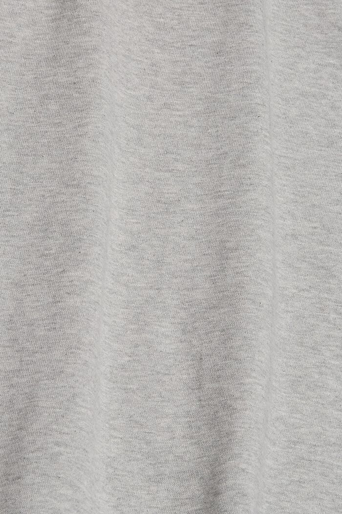 T-shirt oversize in jersey di cotone, LIGHT GREY, detail image number 4