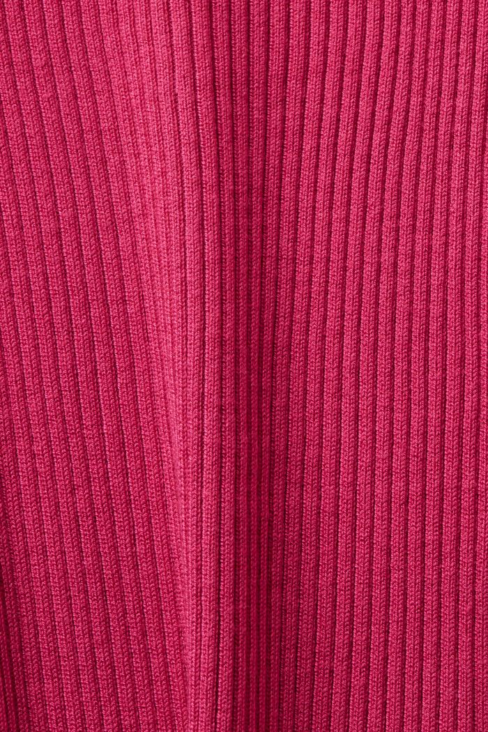 Cardigan in maglia a coste, PINK FUCHSIA, detail image number 5