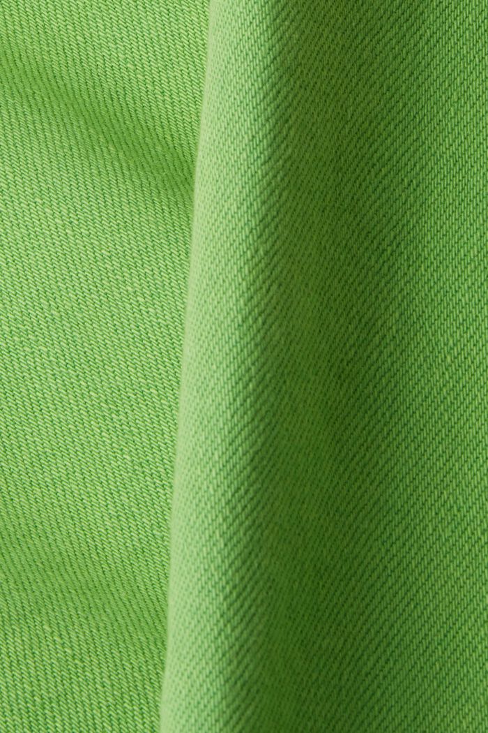 Pantaloni cropped con orlo con frange, GREEN, detail image number 6