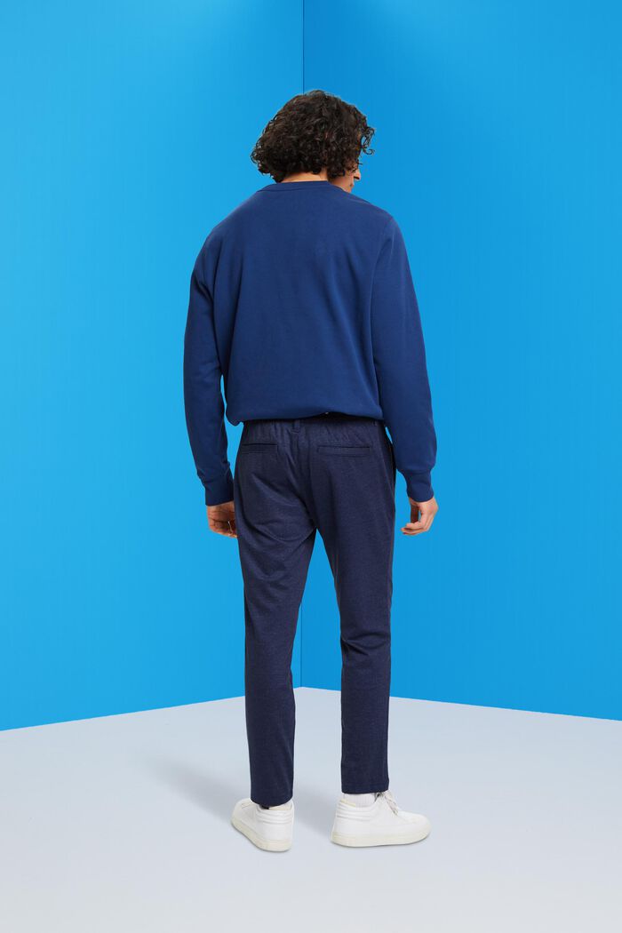 Pantaloni smart in stile jogger, DARK BLUE, detail image number 3