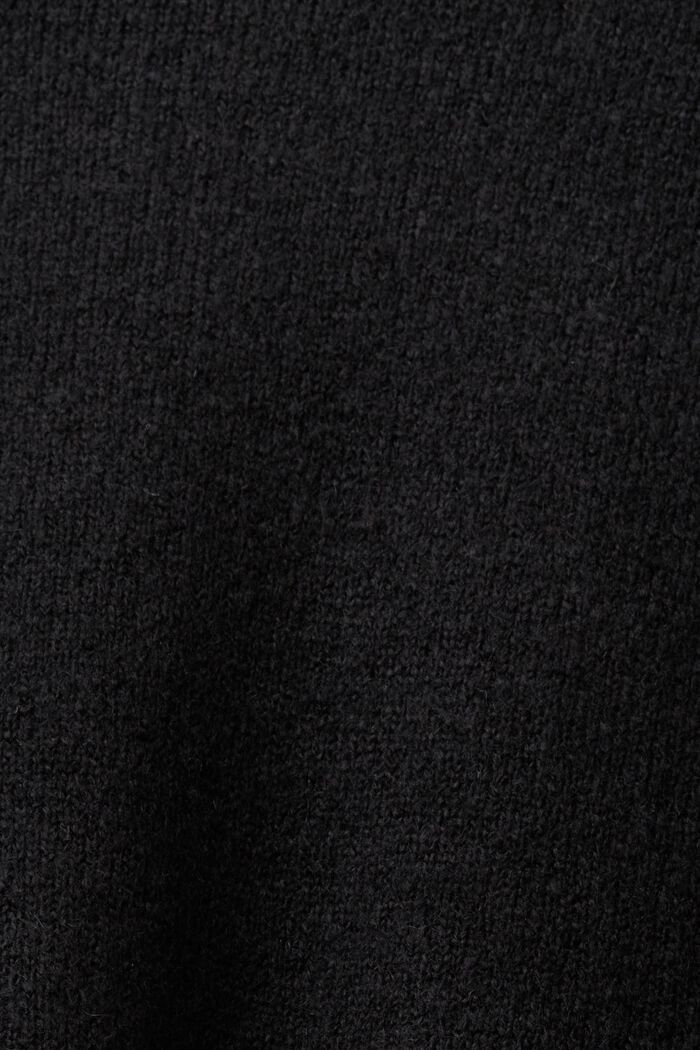 Abito mini in maglia, BLACK, detail image number 5