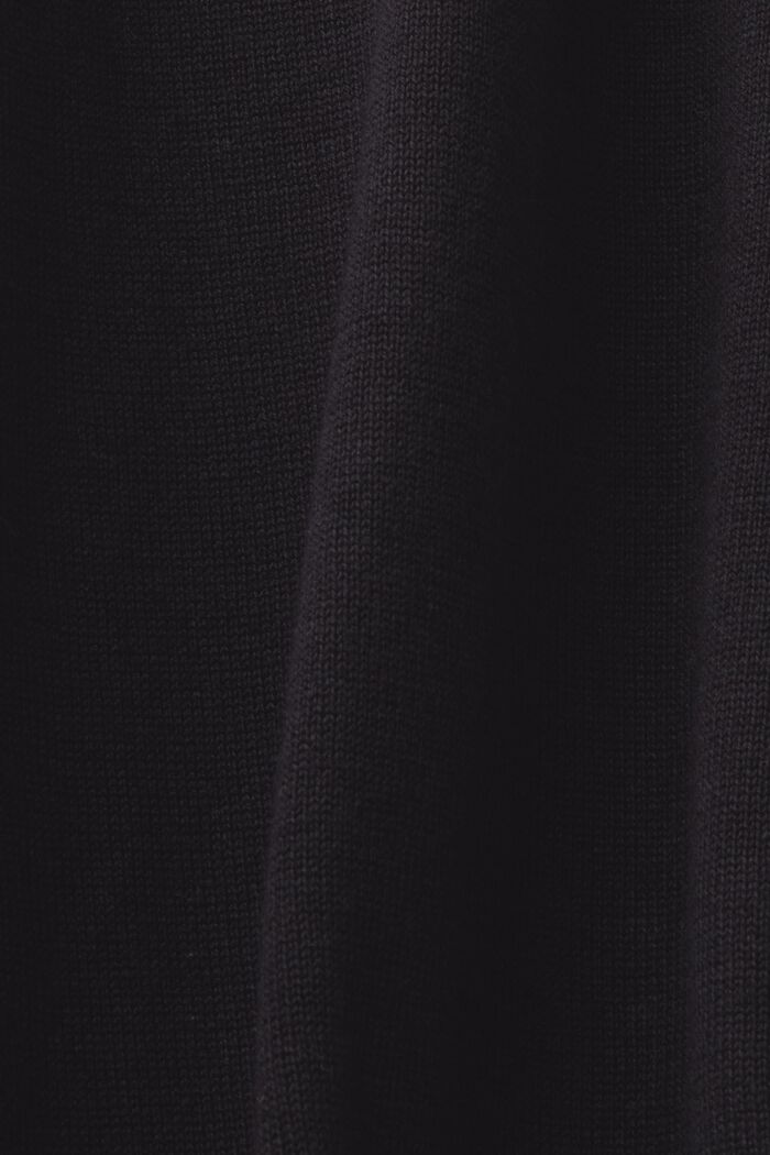 Pullover a maglia con colletto da polo, TENCEL™, BLACK, detail image number 5