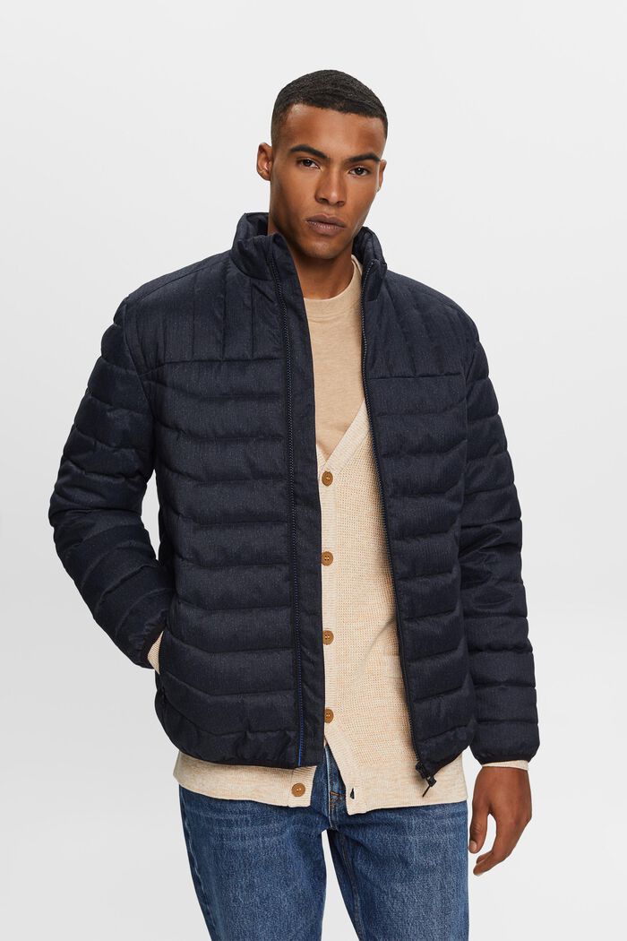 Riciclato: giacca in piumino leggero, NAVY, detail image number 0