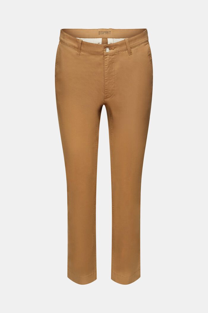 Chino slim fit in twill di cotone, CAMEL, detail image number 6