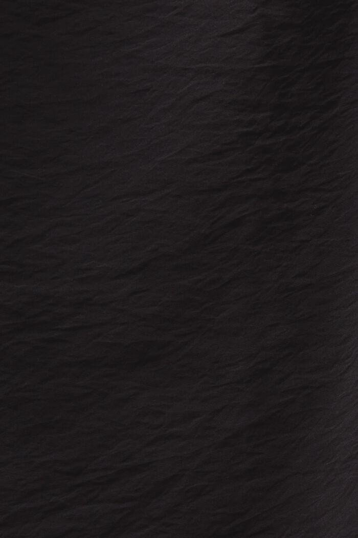 Minigonna a portafoglio effetto stropicciato, BLACK, detail image number 4