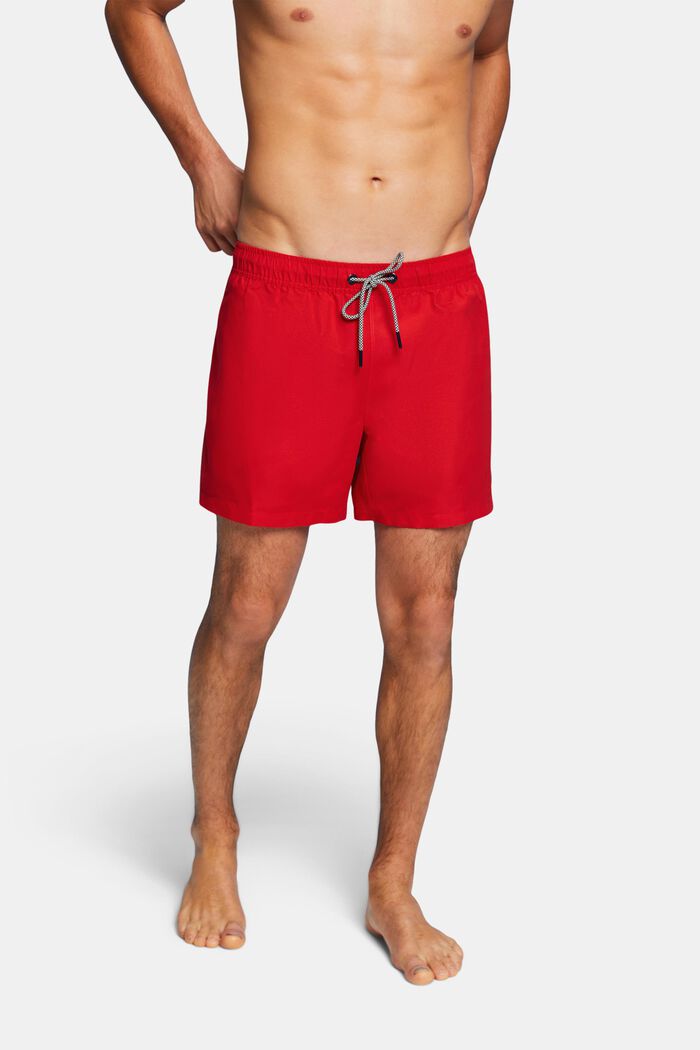 Pantaloni da spiaggia con vita elastica, ORANGE RED, detail image number 0