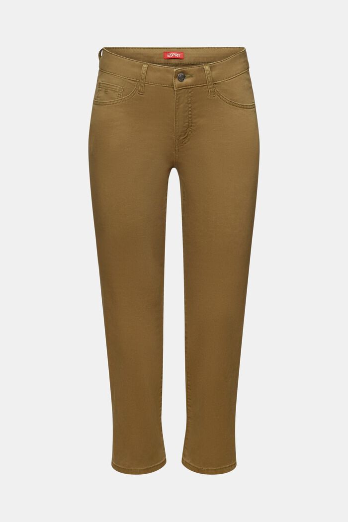 Pantaloni Capri, KHAKI GREEN, detail image number 7