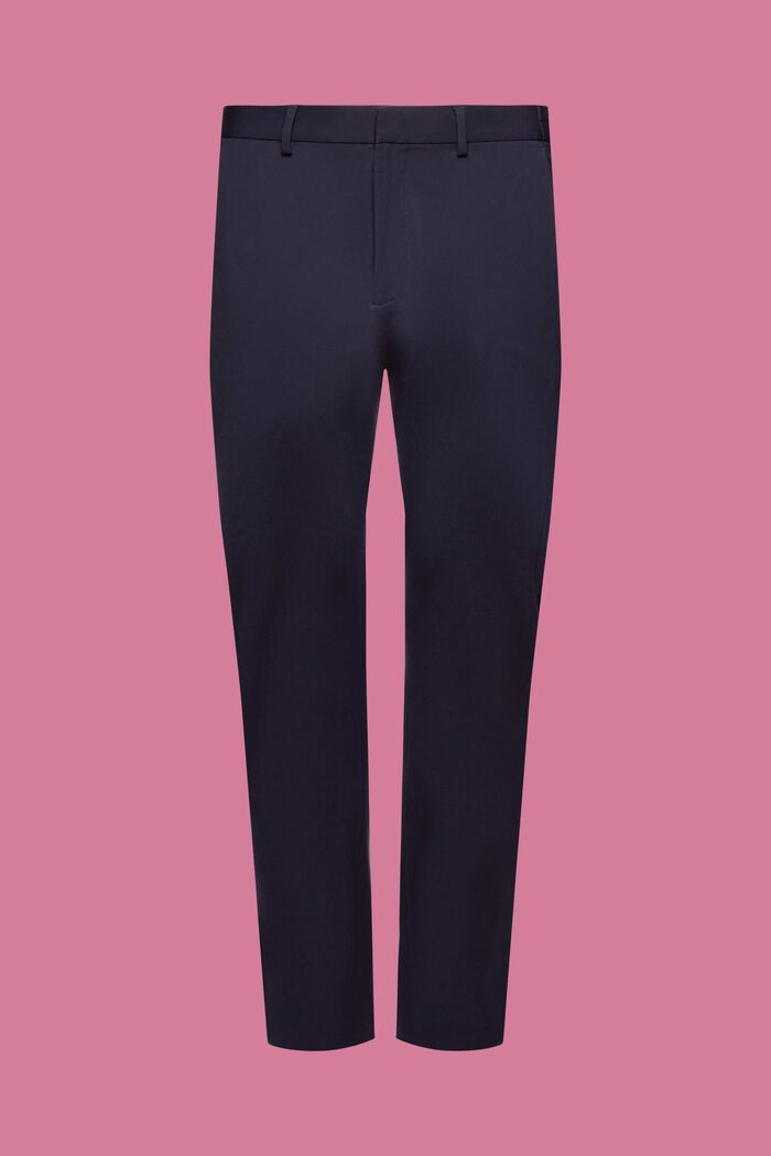 Pantaloni da completo in jersey di cotone piqué, NAVY, detail image number 7