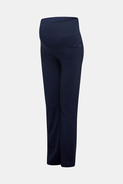Pantaloni in jersey con fascia premaman, NIGHT BLUE, overview