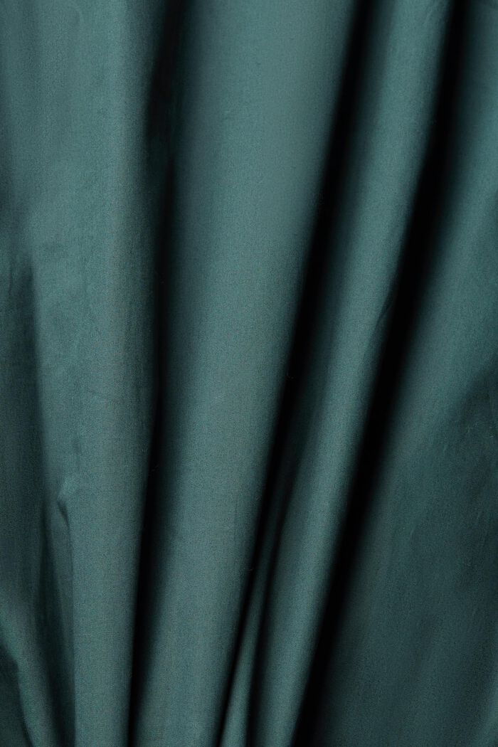 Camicia in cotone sostenibile, DARK TEAL GREEN, detail image number 4