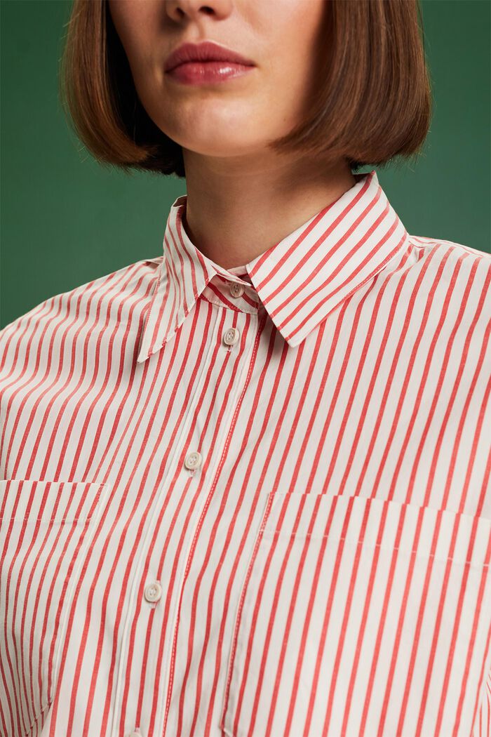 Camicia button-down a righe, RED, detail image number 3