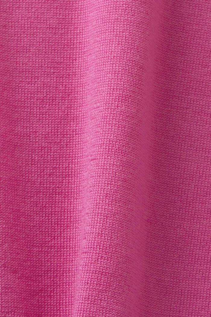 Pullover dolcevita in lana, PINK FUCHSIA, detail image number 5