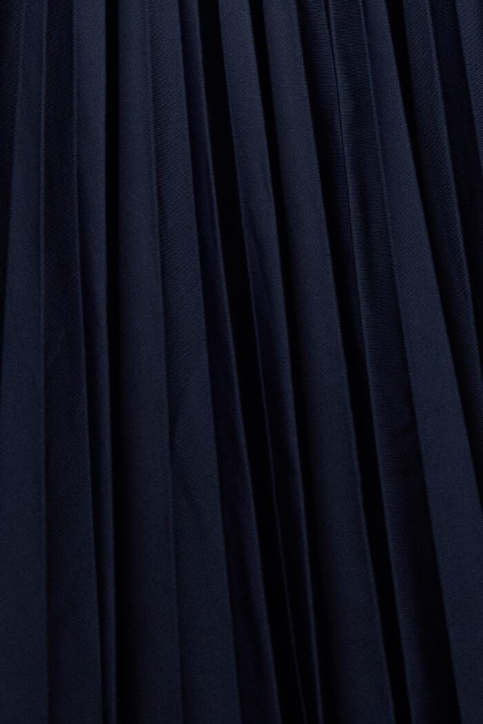 Gonna a pieghe con cintura, NAVY, detail image number 1