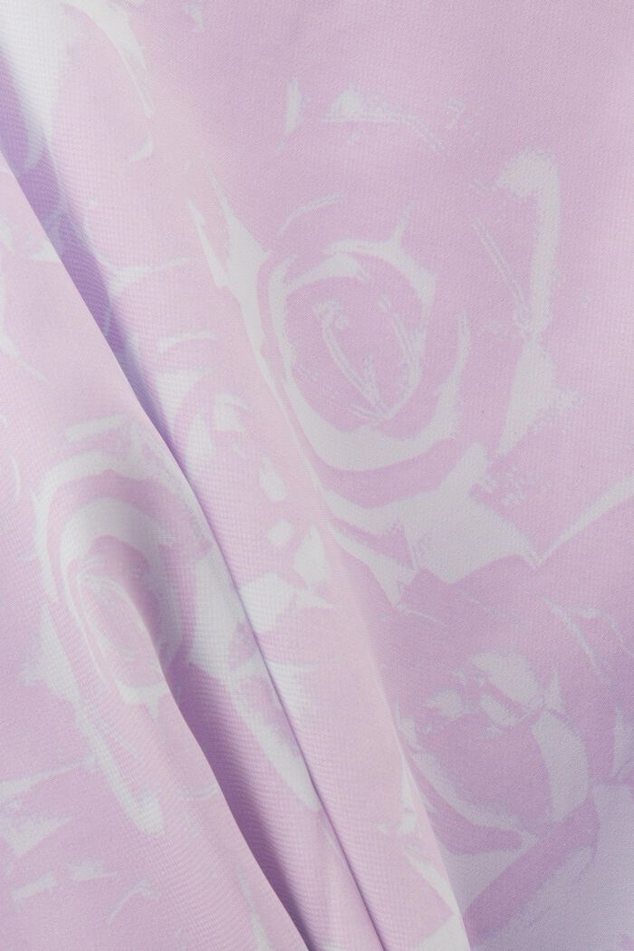Gonna in chiffon con stampa e arricciatura, LAVENDER, detail image number 5