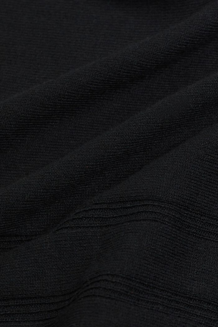 Cardigan con scollo a V, BLACK, detail image number 5