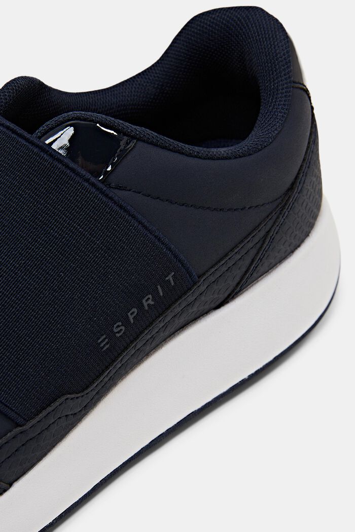 Sneakers da infilare in similpelle, NAVY, detail image number 3