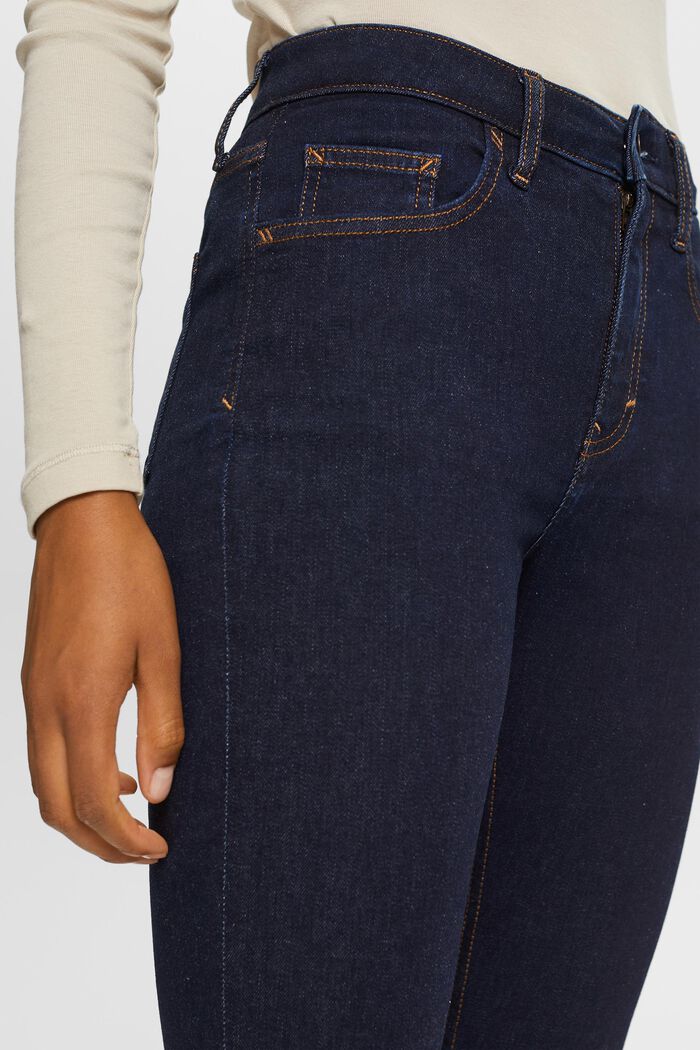 Jeans skinny a vita alta, cotone stretch, BLUE RINSE, detail image number 2