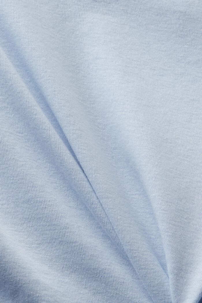 T-shirt in cotone a maniche corte, LIGHT BLUE, detail image number 5