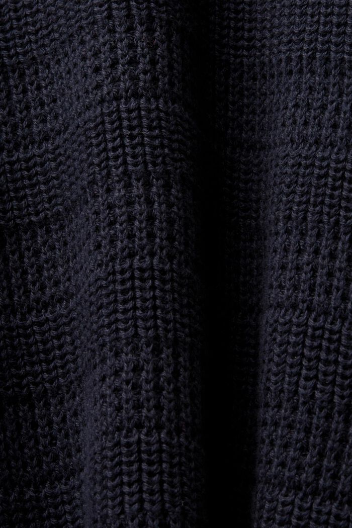 Pullover a girocollo strutturato, NAVY, detail image number 5