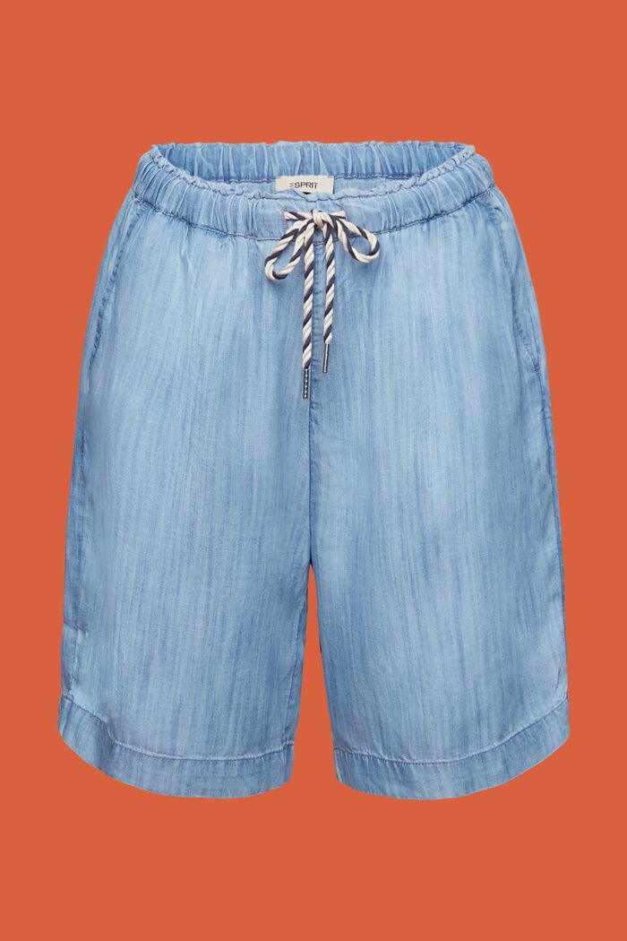 Shorts di jeans da infilare, TENCEL™, BLUE LIGHT WASHED, detail image number 6