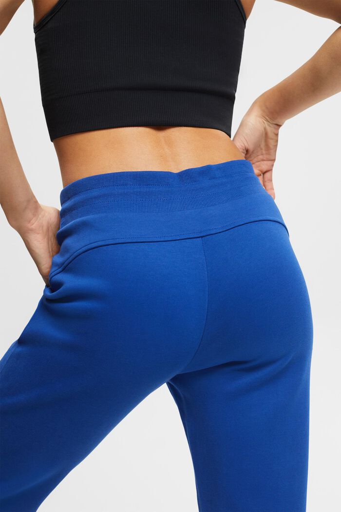 Pantaloni jogger, misto cotone, BRIGHT BLUE, detail image number 4
