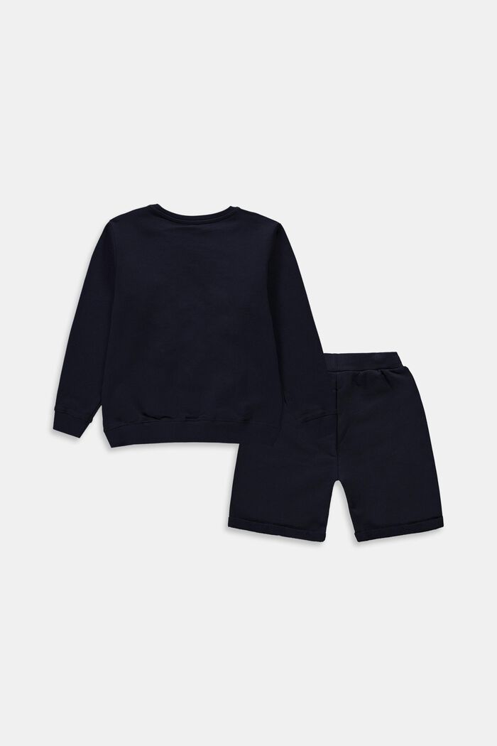 Set: pullover e shorts, 100% cotone