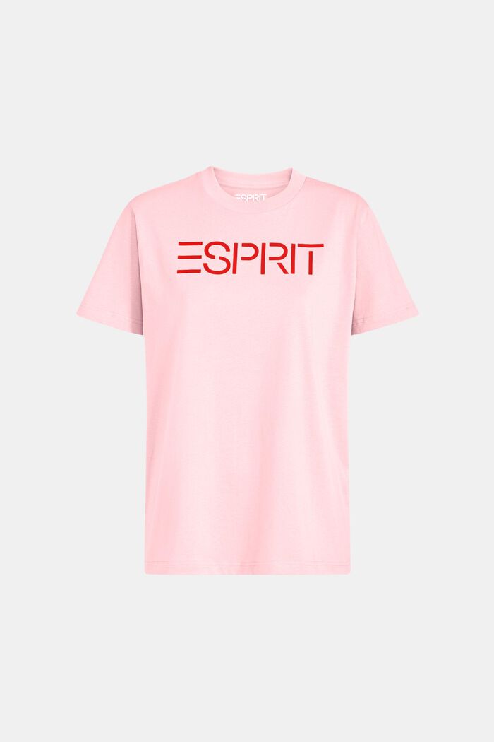 T-shirt unisex in jersey di cotone con logo, LIGHT PINK, detail image number 6