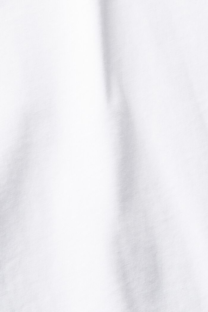 T-shirt con stampa sul petto, WHITE, detail image number 5