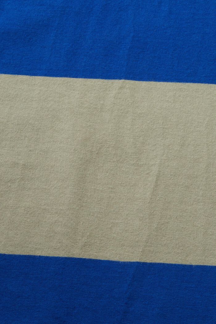 T-shirt a righe con logo, BRIGHT BLUE, detail image number 4