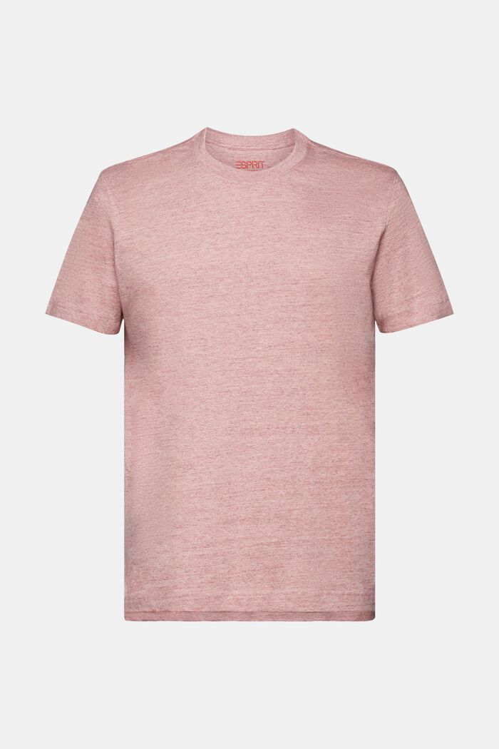 T-shirt girocollo, 100% cotone, OLD PINK, detail image number 6
