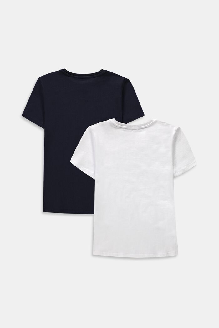 T-shirt con logo in confezione doppia, 100% cotone