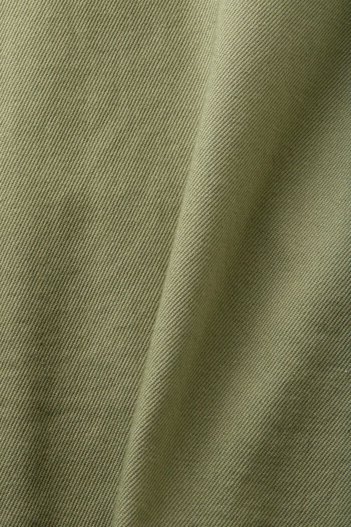Overshirt in cotone biologico, LIGHT KHAKI, detail image number 5