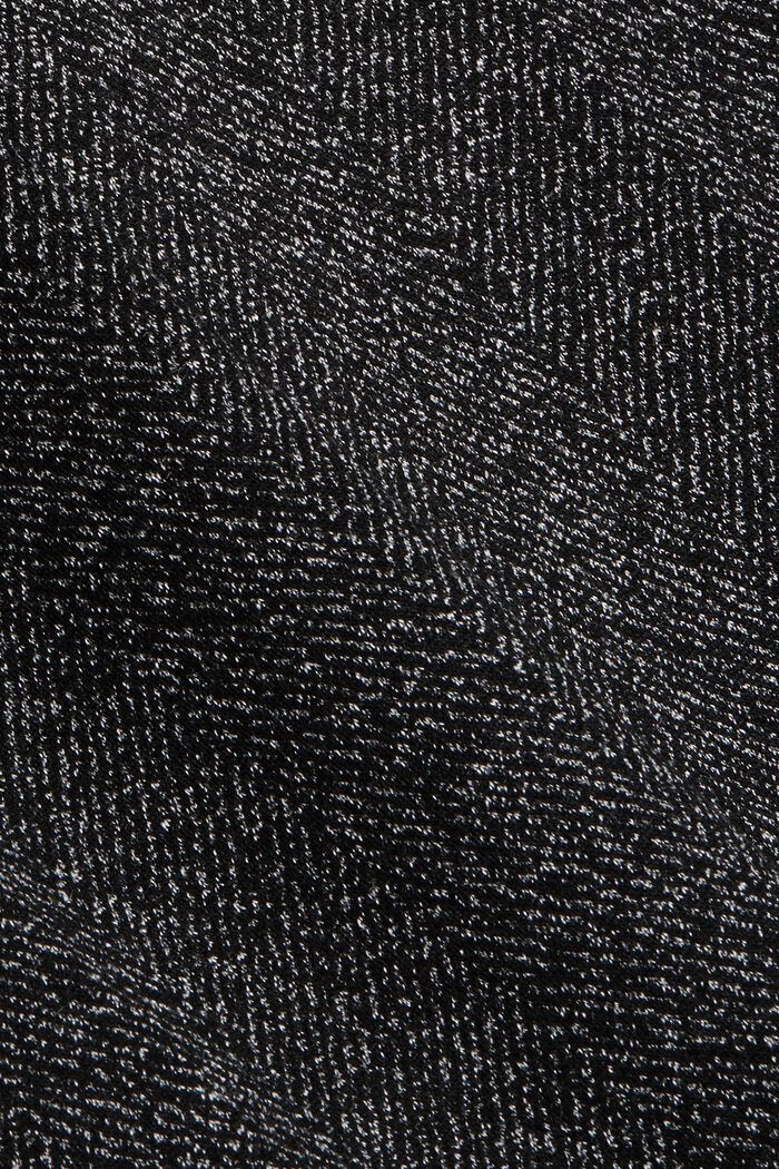 Pantaloni stretch Mix + Match SPINA DI PESCE, BLACK, detail image number 4